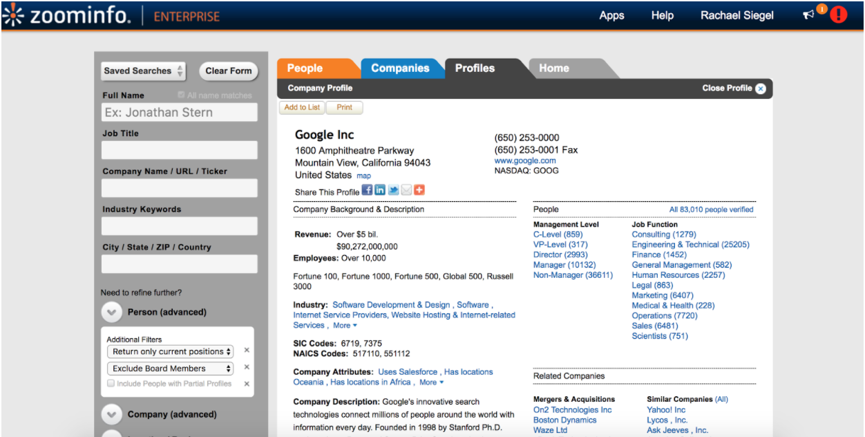 zoom info salesforce