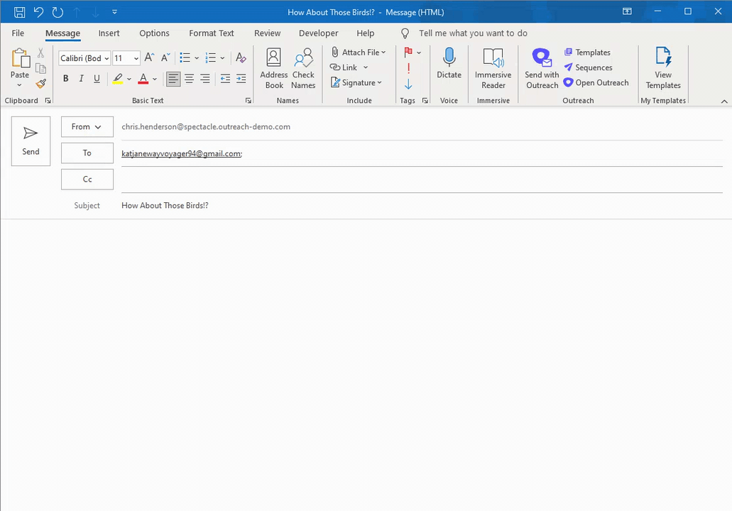 how do you add a gif to outlook email